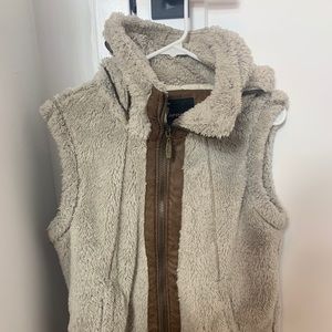 Sherpa Sleeveless Hooded Vest